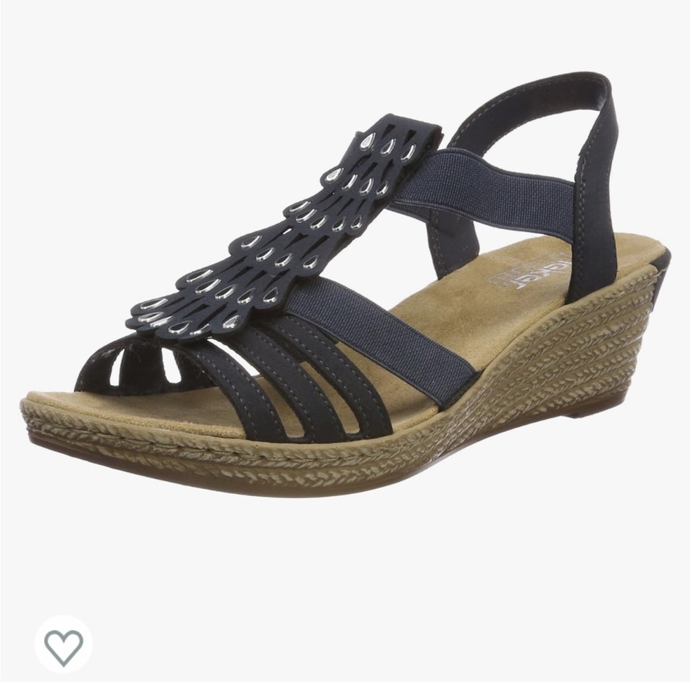Ladies Rieker Wedge Heel Sandal